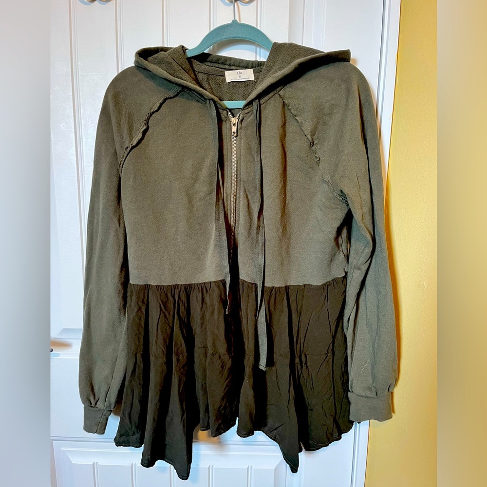 Anthropolgie T.la Lavande Tunic Hoodie
